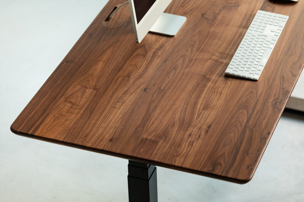 walnut wooden table